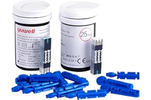 yuwell Strisce Reattive per il Glucometro 582 & 710, 50 Pezzi (Solo per yuwell Glucometro di Modello 582 & 710)