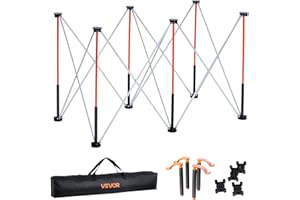 VEVOR Châssis Pliable Établi 126,6x66,5 cm, Support Table de Travail Charge 1135 kg, sans Assemblage, Pied d’Établi Portable avec Sac de Rangement, Plateau de Table Non Inclus, pour Garage Atelier