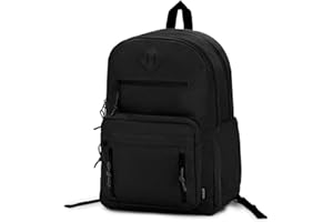 VASCHY School Bag,Lightweight Dual Compartment Backpack for Boys Girls Unisex Casual Rucksack for Mens/Womens