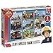 Price comparison product image Jumbo 19282 Fireman Sam 9 in 1 Puzzle Pack, Multi