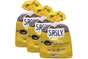 SRSLY Low Carb Keto Hot Cross Buns | 4.7G Carbs, 11G Protein, 6G Fibre | Freshly Baked with Mixed Spices | Sugarwise Certified | High Protein Bread | Low Sugar | Seriously Low Carb
