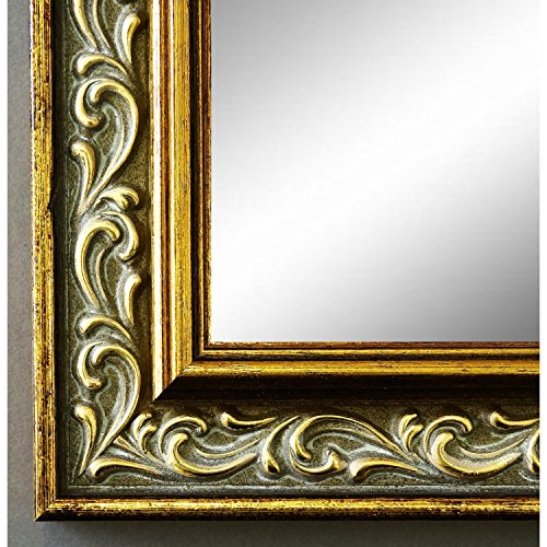 Spiegel Wandspiegel Badspiegel Flurspiegel Garderobenspiegel - Über 200 Größen - Verona Gold 4,4 - Außenmaß des Spiegels 10 x 10 - Wunschmaße auf Anfrage - Modern