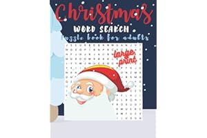 Christmas Wordsearches Puzzle Books for Adults Large Print: Christmas word search books for adults large print, 50 Christmas & Winter Search Puzzles