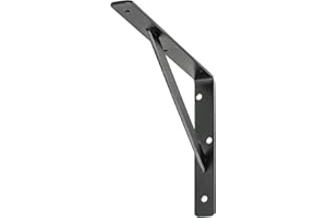 HAUS & DACH H&D Stegkonsole 400 x 250 x 30 mm Schwarz