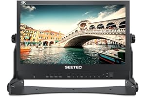 SEETEC ATEM156 15.6" IPS Live Streaming Broadcast Director Monitor with 1920×1080 Pixels 4 HDMI Input Output Quad Split Display for ATEM Mini Video Switcher Mixer Pro Studio Television Production