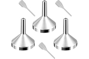 JDIEOQA 3 PCS Embudo Metálico Líquido Embudo Perfumes Herramienta De Distribución Líquido Para La Botella De Agua De Laboratorio Pequeño Metal Para El Hogar