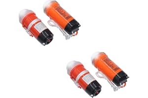 OPILROYN Luz de emergencia estroboscó - Luz de emergencia intermitente con batería de 2/4 piezas, luz de baliza intermitente con clip para chaleco salvavidas | Luz de emergencia impermeable del chaleco sal