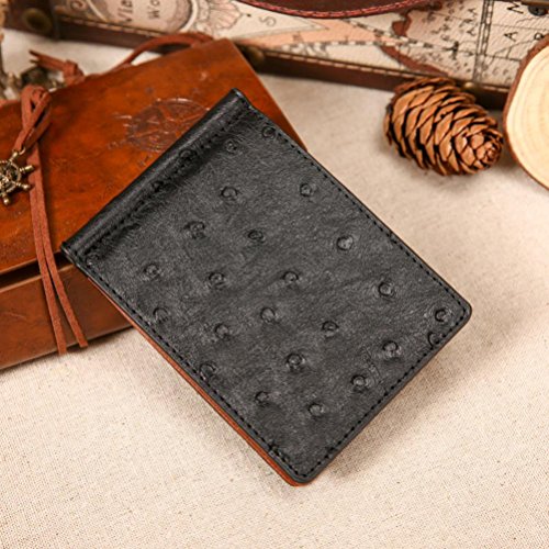 Preisvergleich Produktbild Sansee FLAMA Herren Business Leder Geldbörse (Schwarz)