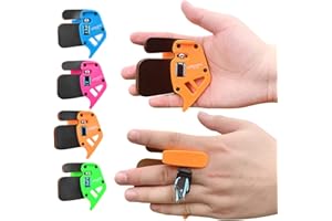 SHARROW Linguette per Tiro con L'Arco Protezione per Le Dita Regolabile Protezione per Le Dita Guanti di Protezione per Le Dita in Pelle Linguetta per Le Dita per Arco Ricurvo Mano Destra