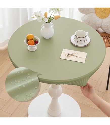 EHouseHome Tovaglia rotonda da 152,4 cm per esterni e interni, con foro per ombr
