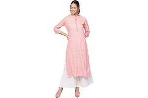 KARTUTVA Kurti Set für Damen, indisches Partykleid, Kurta-Tops mit Hose, Palazzo-Hosen-Set