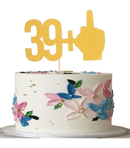 Cake Topper per Torta Copleanno 40 Anni Donna | Topper per Torta 40° Copleanno Sagoa Donna
