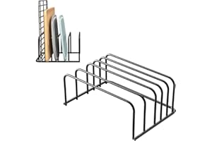 volumoon Stojak do przechowywania desek do krojenia, 2 szt. organizer na przybory kuchenne, stalowy stojak do przechowywania blatu chłodzącego, metalowy organizer na blat do siatki do pieczenia,