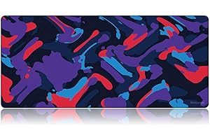 Bimormat Desktop Gaming Mouse Mat Keyboard Extended Large Mouse Pad 35.4" x 15.7",Computer Laptop Desk Mat Thick Enough for Smooth&Durable Waterproof Surface and Non-slip Rubber Base (90x40 B23line)