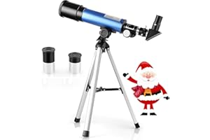 COWIEWIE Telescopio per Bambini F36050M Telescopio Rifrattore per Principianti, Regalo di Natale e Compleanno