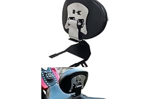 BIKEMASTERSUK MOTORCYCLE PARTS & ACCESSORIES BM UK | VN2000 | Respaldo del conductor semiajustable para motocicleta, almohadilla de apoyo cómodo - Kawasaki VN 2000 Vulcan