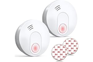 Andyssey GS526 Détecteur de Fumée 10 Ans | Photoélectrique Alarme Incendie | Certifié DIN EN14604 | Alarme 85 DB | Lot de 2