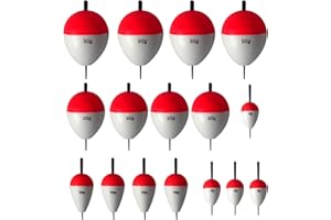 Dingbear 8-16pcs Bianco Nero Rosso Giallo Panciuto Galleggiante Multiuso Panciuto Galleggiante Pesca Bobber Galleggiante Schiuma Eva Galleggianti Pesca Galleggianti Fishfloat