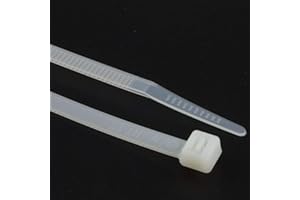 enTie Natural White Cable Ties 4.8mm x 400mm Nylon 66 UL Approved [100 Pack] [400mm x 4.8mm]