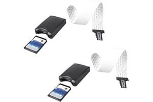 Jopto 2 Pezzi Cavo di Prolunga da Micro SD a Scheda SD Adattatore per Scheda di Memoria TF Cavo di Estensione Compatibile con GPS per auto Mini Stampante 3D Raspberry Pi SDHC DVD DVR Schermo LED, 25cm