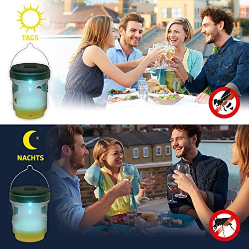 Gardigo Solar Insektenfalle 2er Set 2in1 Wespenfalle und Mückenfalle mit Solar-LED-Leuchte - 3