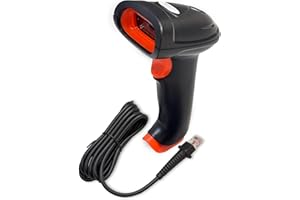 POSSAFE Wired Barcode Scanner with USB Cable | 1D 2D Handheld High-Speed QR Code Scanner | Durable Design | Extended Range USB Plug Reader | Ideal for Retail, Warehouse, Industrial Use
