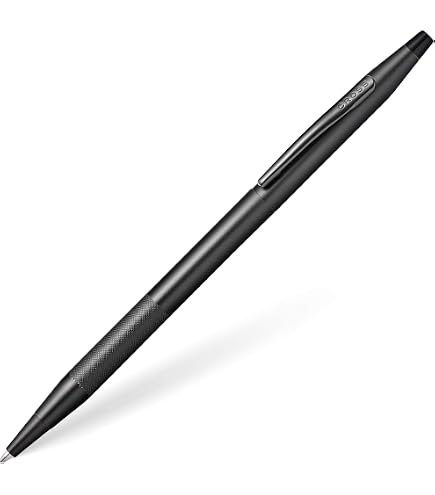 Cross Classic Century Ballpoint Pen - Pearlescent Blue PVD Barrel, Polished Gold Trim, Gift Box