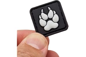LEGEEON K9 Paw Glow Dark Cat Eye Dog Handler PVC Hook