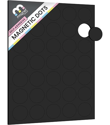 autoadesivo MAGNETI PER ARTIGIANATO - MAGNETICO pallini cerchi Disco Rotondo - 25mm diametro [1.5mm spesso] 70 CONFEZIONE - leggero HOBBY ATTIVITÀ (THE MAGNET SHOP