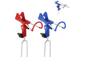 CVASNF 2 Stück Rutenhalter, Edelstahl Angelrutenhalter 360° Verstellbar Rutenhalter Angel mit Anti-Slip Leuchtende Matte Rutenständer Angelzubehör zum Angeln