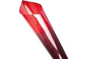 HWAMART Red Lighting Gel Filter Transparent Color Correction Daylight Filter Lighting Sheet Craft for 800W Red Head Light Strobe Spotlight Flash Photography Photo Studio, 50x40cm