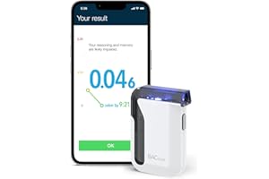 BACtrack Éthylotest Alcootest Mobile, Précision de Qualité Professionnelle, Connectivité Bluetooth sans fil pour Smartphone