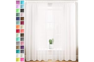 Megachest gathering tape voile curtain(ivory W 56" x L 90" (2 Panels)
