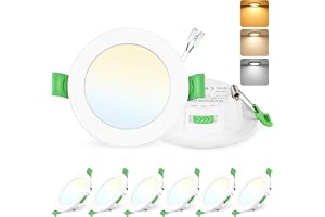 GeyouLux LED infällda spotlights 230 V dimbar, 75–90 mm hålstorlek LED spotlights set om 6