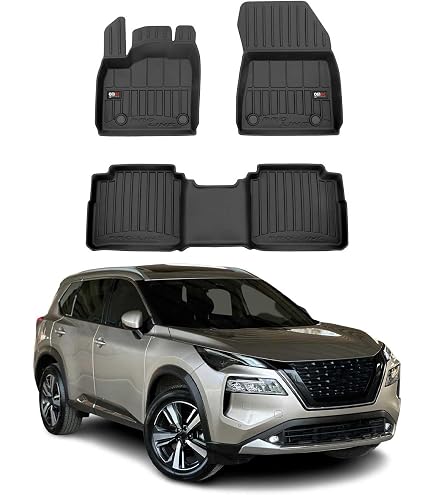 WALSER Vasca baule XTR su misura compatibile con Nissan Qashqai 2 (J11) 11/2013-2021, Tapetto per bagagliaio, tappetino baule, protezione cofano