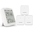 Inkbird ITH-20R Digital Hygrometer Indoor Indoor Outdoor Wireless Receiver Thermometer Humidity Gauge with Accurate Temperature Humidity Display Monitor (ONE Receiver THREE Transmitter)