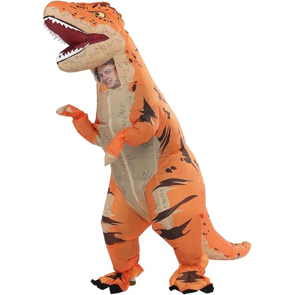 Déguisement Dinosaure Gonflable Pour Enfant – Costume Tout-en-un Avec Ventilateur, Taille Unique, Impression Résistante Et Qualité Morph