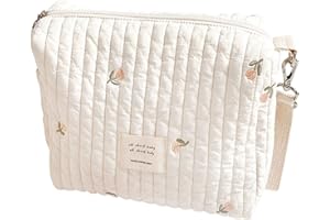 QUTALMI Trousse De Toilette Bebe, Sacs à Langer Portables universels pour bébé, ni Fourre-tout Sac à Main Maman Sacs à Langer, Organisateur de Maman Fermeture à glissière à Une épaule Broderie