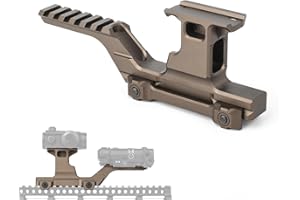 QIRUIMY Red Dot Sight Combo Base Adaptateur de Base de Montage de Montage de portée de Montage Micro Red Dot Picatinny Rail Tactical Micro Red Spot pour viseur Optique T1 T2 H1 H2