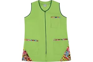 Siry Work Casacca Donna Lavoro Senza Maniche Art. VALERY 35% Cotone 65% Poliestere MADE IN ITALY, Ideale per il Settore Alberghiero, Estetico, Alimentare e Benessere