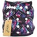 iZiv(TM) Newborn Organic Infant Waterproof/Adjustable/Reusable/Washable Pocket Cloth Diaper Fit Babies 0-3 Years(Diamond)