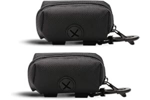 LELE LIFE 2pcs Distributeur de Sacs à Déjections Canines, Distributeur Sac a Crottes Chien, Distributeur de Sacs à Déchets pour Chiens Distributeur de Sacs Ramasse-Crottes pour Chiens, Noir