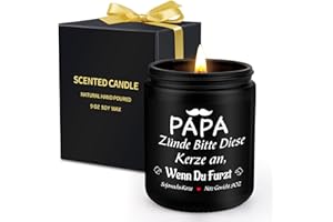 SACEMONTIC Vatertagsgeschenke,Geburtstag Geschenk für Papa,Lustiges Geschenk für Männer,Weihnachtsgeschenke für Vater, Duftkerze Geschenke für Papa von Tochter und Sohn,Natürliche Sojakerze, Papa Geschenke