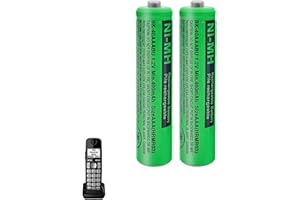 ZZWJBCYLE BK-40AAABU Lot de 2 Piles 1,2V AAA Rechargeables Ni-MH 400mAh pour téléphones sans Fil Panosonic Gigaset DECT Téléphone Numérique sans Fil