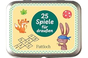 PATTLOCH GESCHENKBUCH 25 Spiele für draußen: Beschäftigungsideen für Kinder ab 5 Jahren und draußen spielbar ohne großen Aufwand mit Naturmaterialien