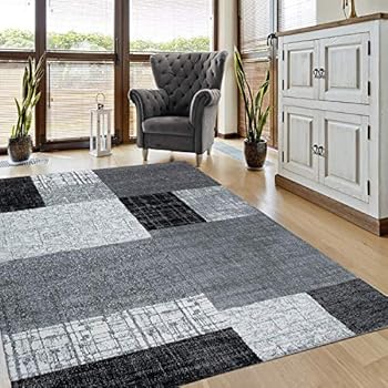 Vloerkleden Designer Teppich Wohnzimmer Teppiche Kurzflor Meliert Lila Grau Schwarz Creme Huis Monokl Online
