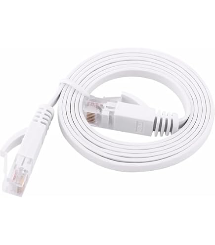 Câble Réseau Plat S/STP CAT7 U7050B, 2 X RJ45, 4 Paires De Fils, 32AWG, Cuivre, 10 Gbps, 600 MHz, 5m, Noir