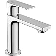 Hansgrohe Rebris E Basin Mixer Tap 110 Energy-Saving without Waste Set, Chrome, 72560000