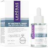 LAP&Eacute;RAS 10% Peptide Matrixyl 3000 1% Hyaluronic Acid Age Defense Complex, Nemlendirici Peptit Serum, 30 ml