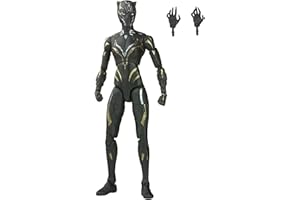 Hasbro Marvel- Marvel Legends Series Wakanda Forever, Figura Black Panther de 15 cm con 2 Accesorios, Multicolor (F6755), a partir de 4 anhos